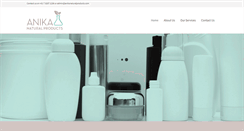 Desktop Screenshot of anikanaturalproducts.com